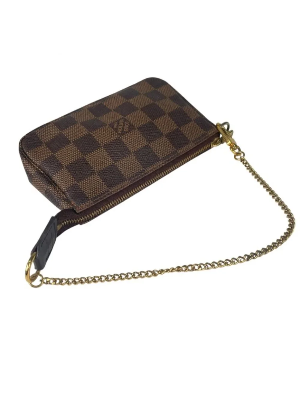 Louis Vuitton Accessoires Pouch Damier Canvas Brown